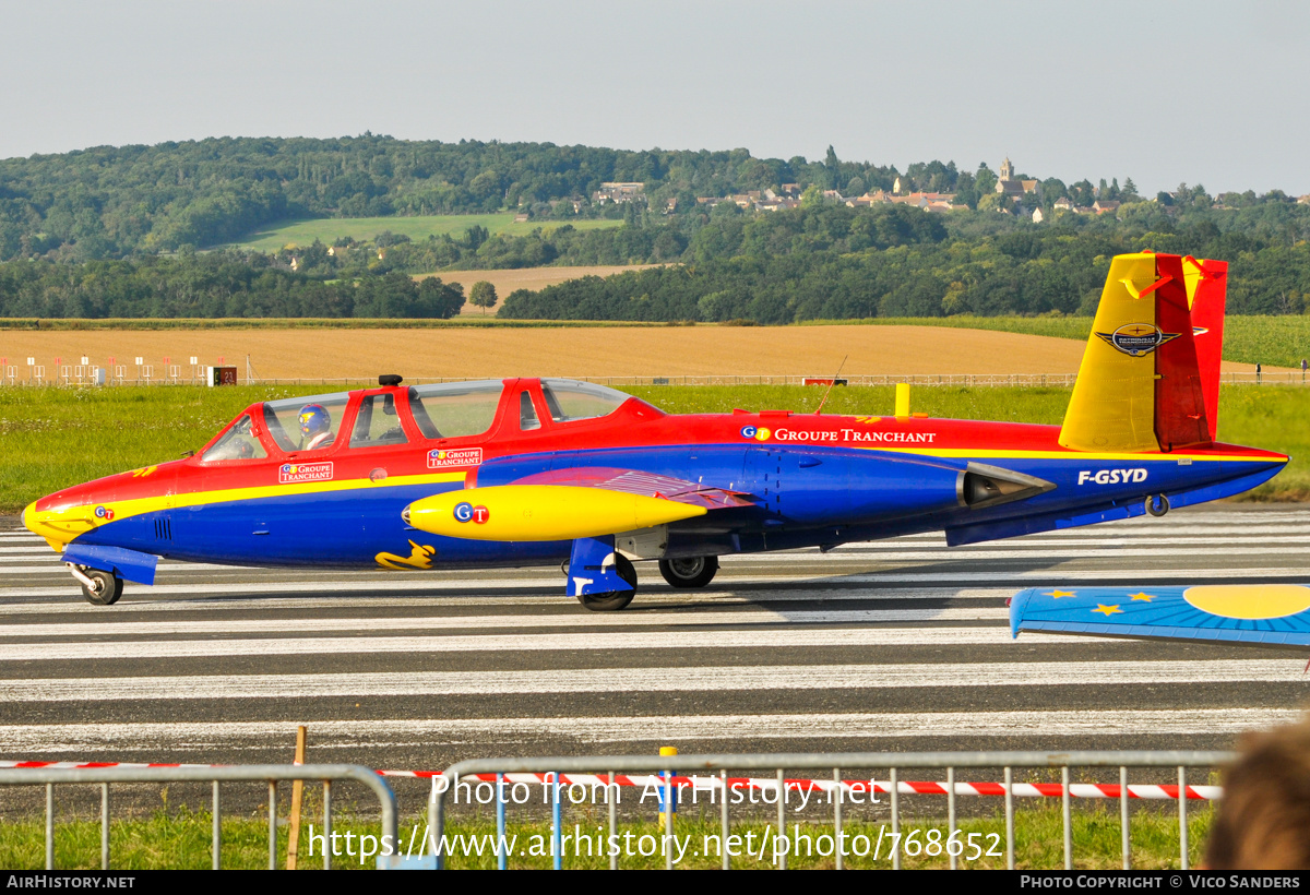 Aircraft Photo of F-GSYD | Fouga CM-170R Magister | Patrouille Tranchant | AirHistory.net #768652