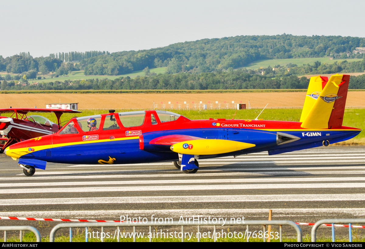 Aircraft Photo of F-GJMN | Fouga CM-170R Magister | Patrouille Tranchant | AirHistory.net #768653