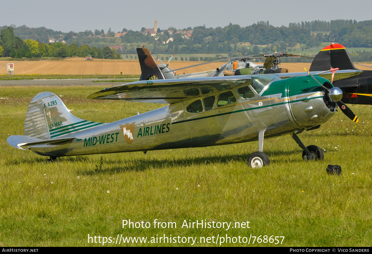 Aircraft Photo of F-AZRS | Cessna 195B | Mid-West Airlines - MWA | AirHistory.net #768657