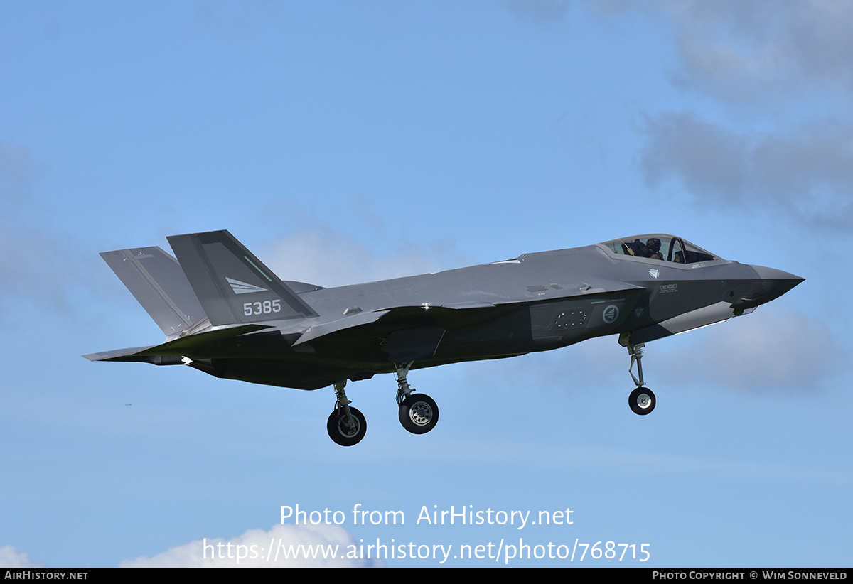 Aircraft Photo of 5385 | Lockheed Martin F-35A Lightning II | Norway - Air Force | AirHistory.net #768715