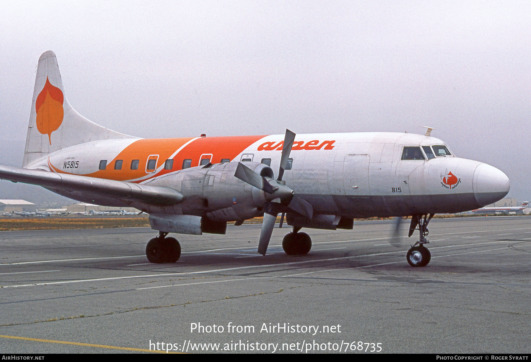 Aircraft Photo of N5815 | Convair 580 | Aspen Airways | AirHistory.net #768735