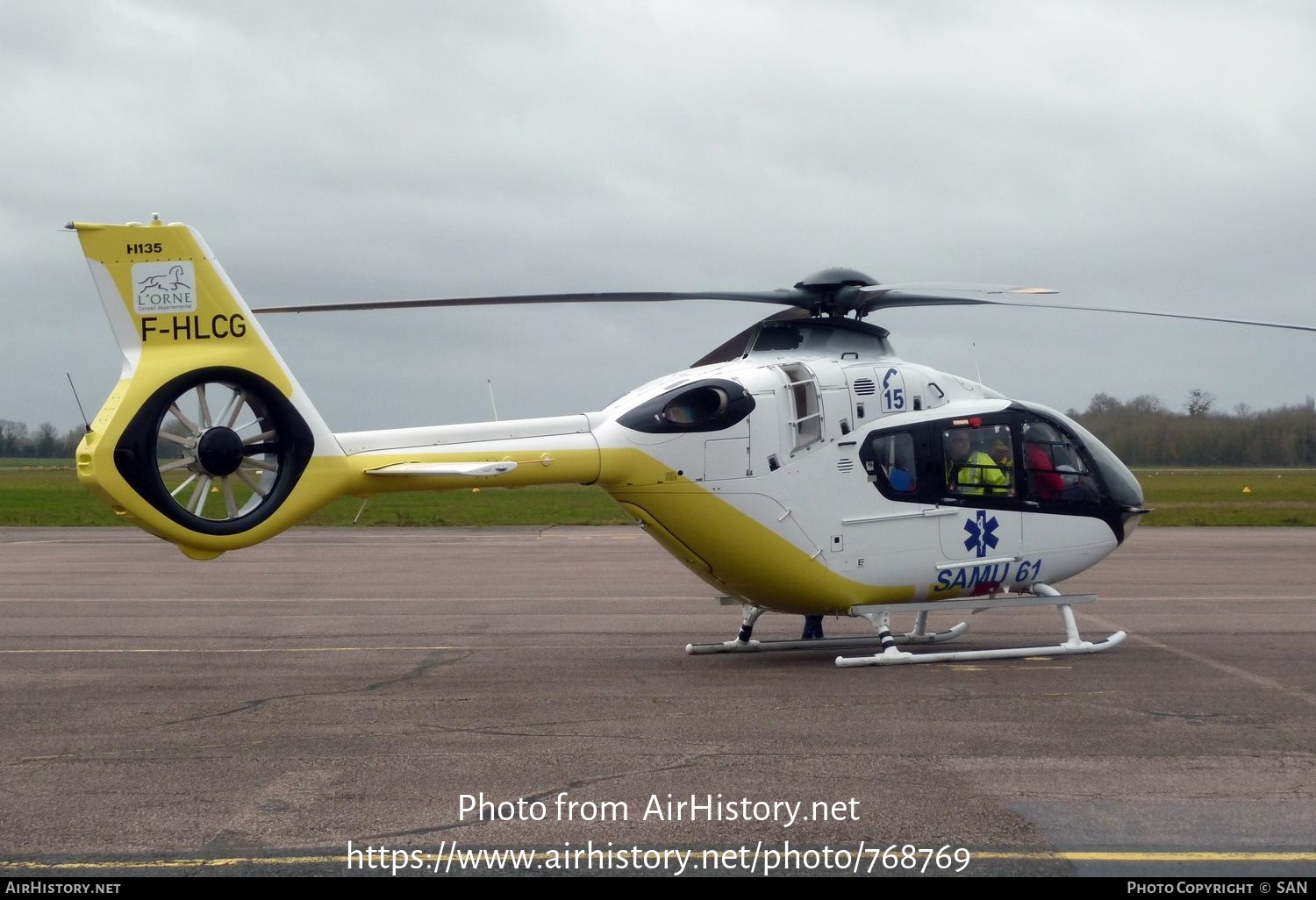 Aircraft Photo of F-HLCG | Airbus Helicopters EC-135T-3 | SAMU - Service d'Aide Médicale Urgente | AirHistory.net #768769