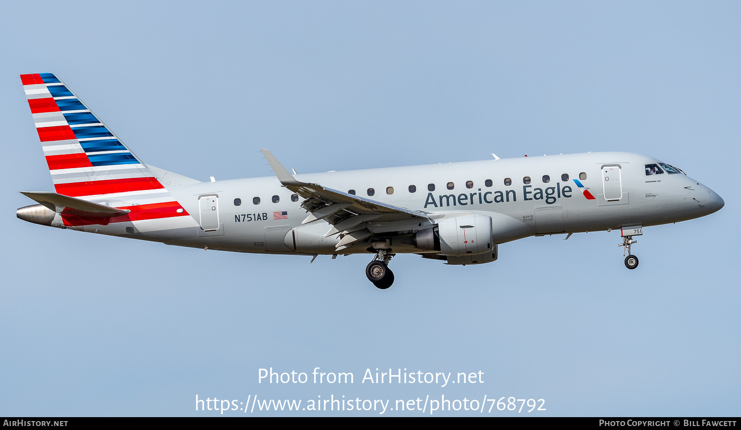 Aircraft Photo of N751AB | Embraer 170SE (ERJ-170-100SE) | American Eagle | AirHistory.net #768792