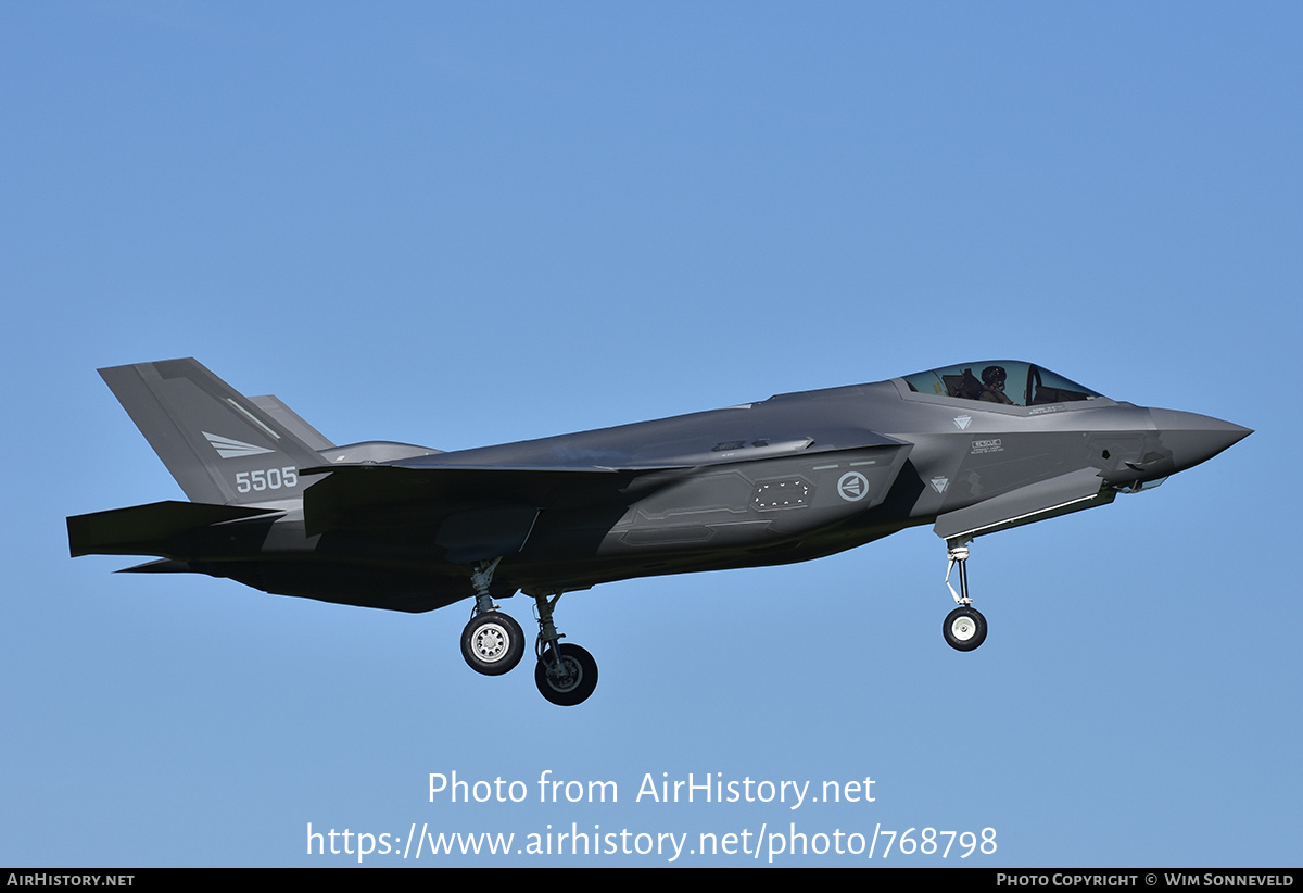 Aircraft Photo of 5505 | Lockheed Martin F-35A Lightning II | Norway - Air Force | AirHistory.net #768798