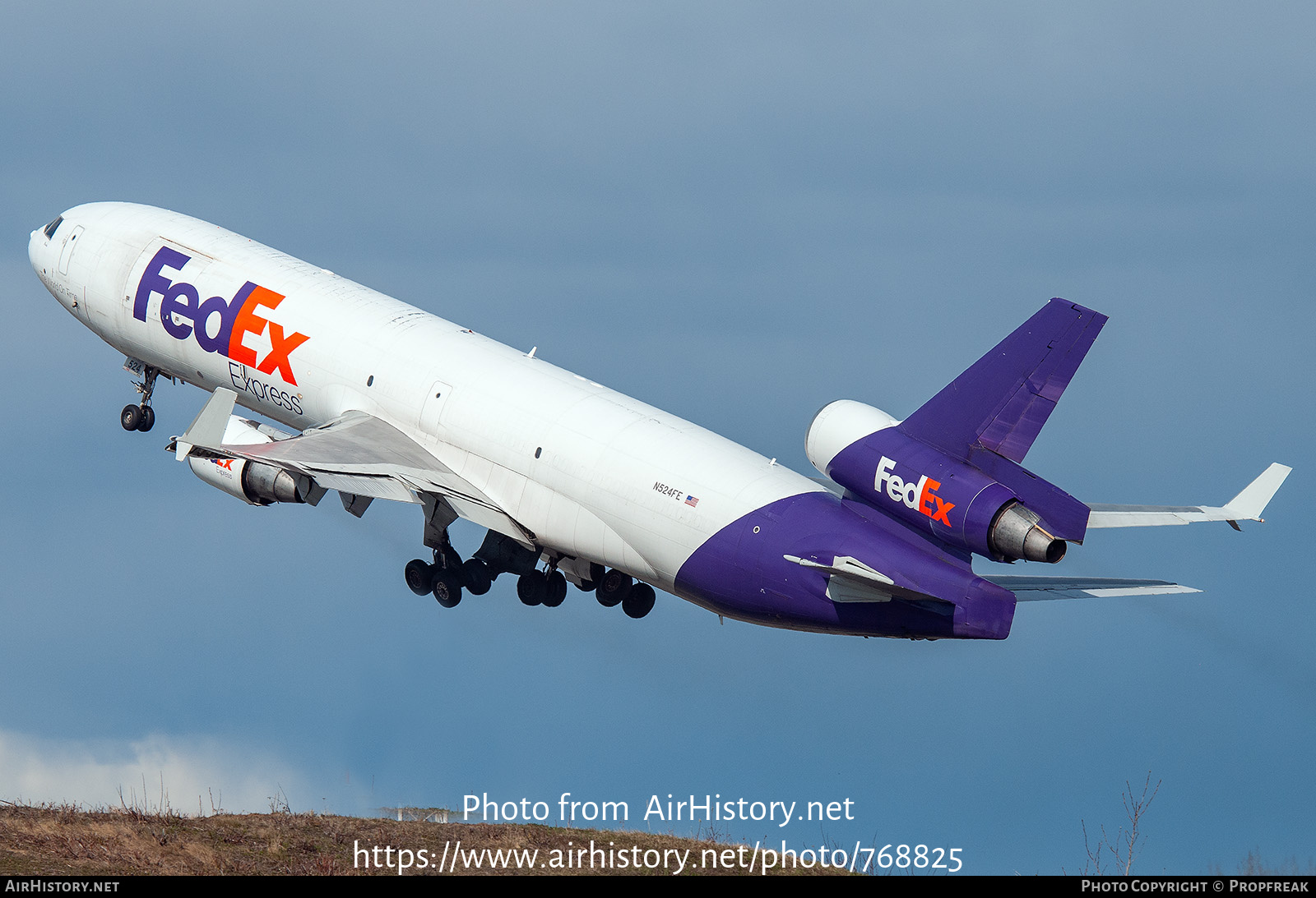 Aircraft Photo of N524FE | McDonnell Douglas MD-11F | FedEx Express - Federal Express | AirHistory.net #768825