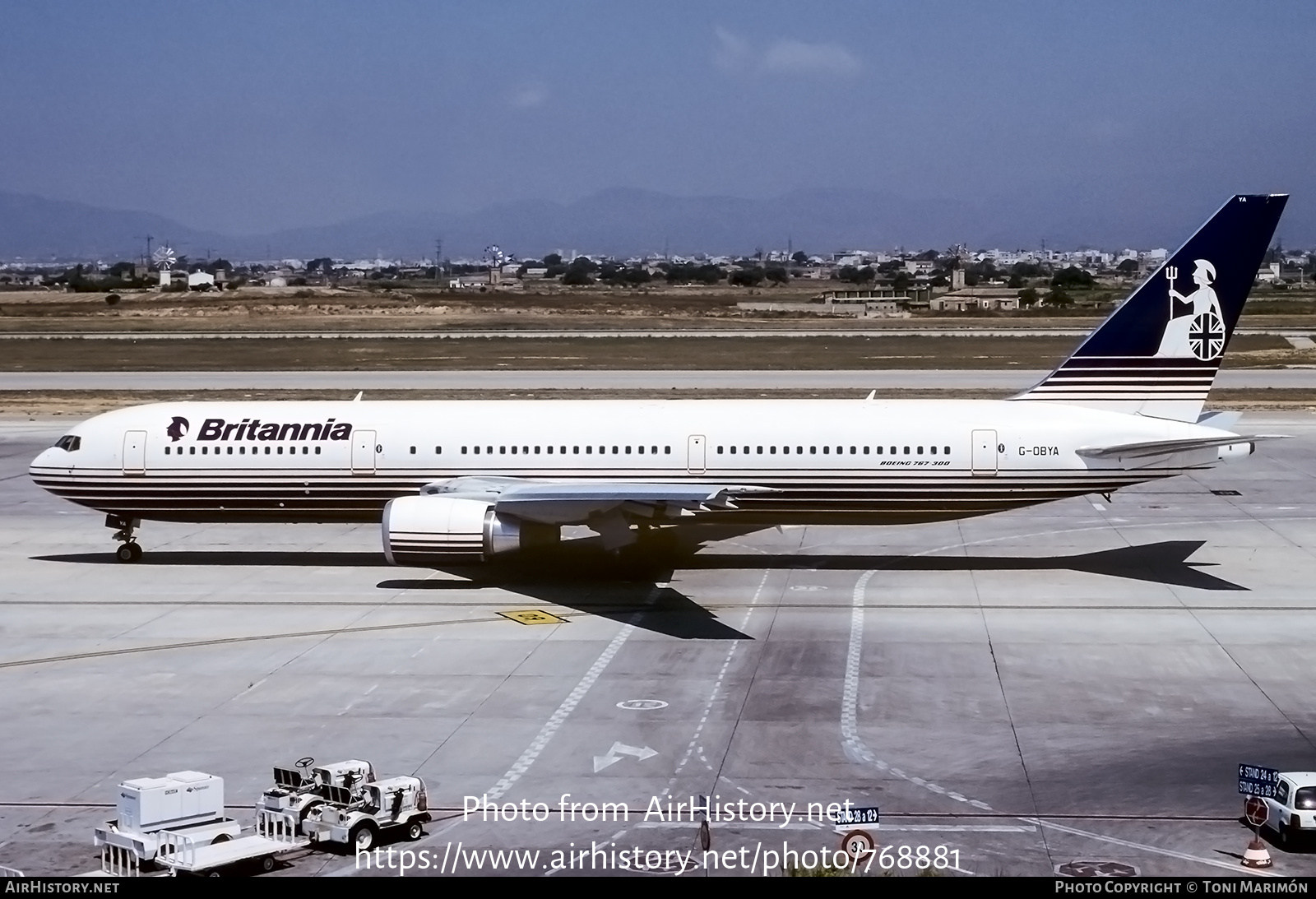 Aircraft Photo of G-OBYA | Boeing 767-304/ER | Britannia Airways | AirHistory.net #768881