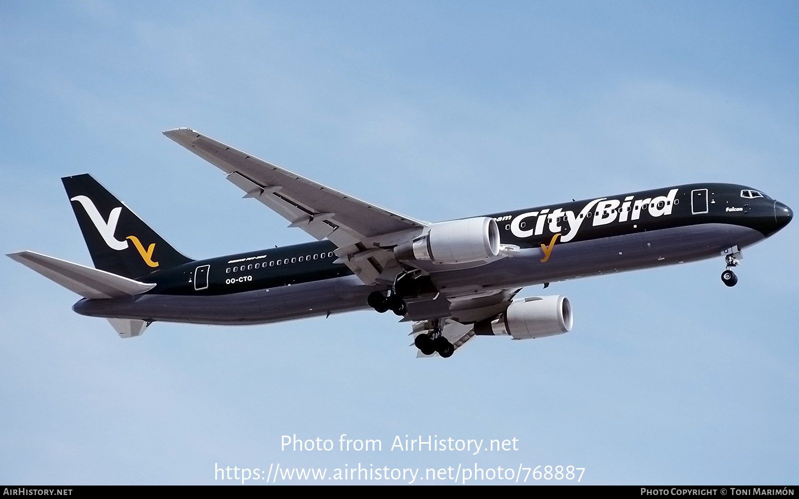 Aircraft Photo of OO-CTQ | Boeing 767-33A/ER | CityBird | AirHistory.net #768887