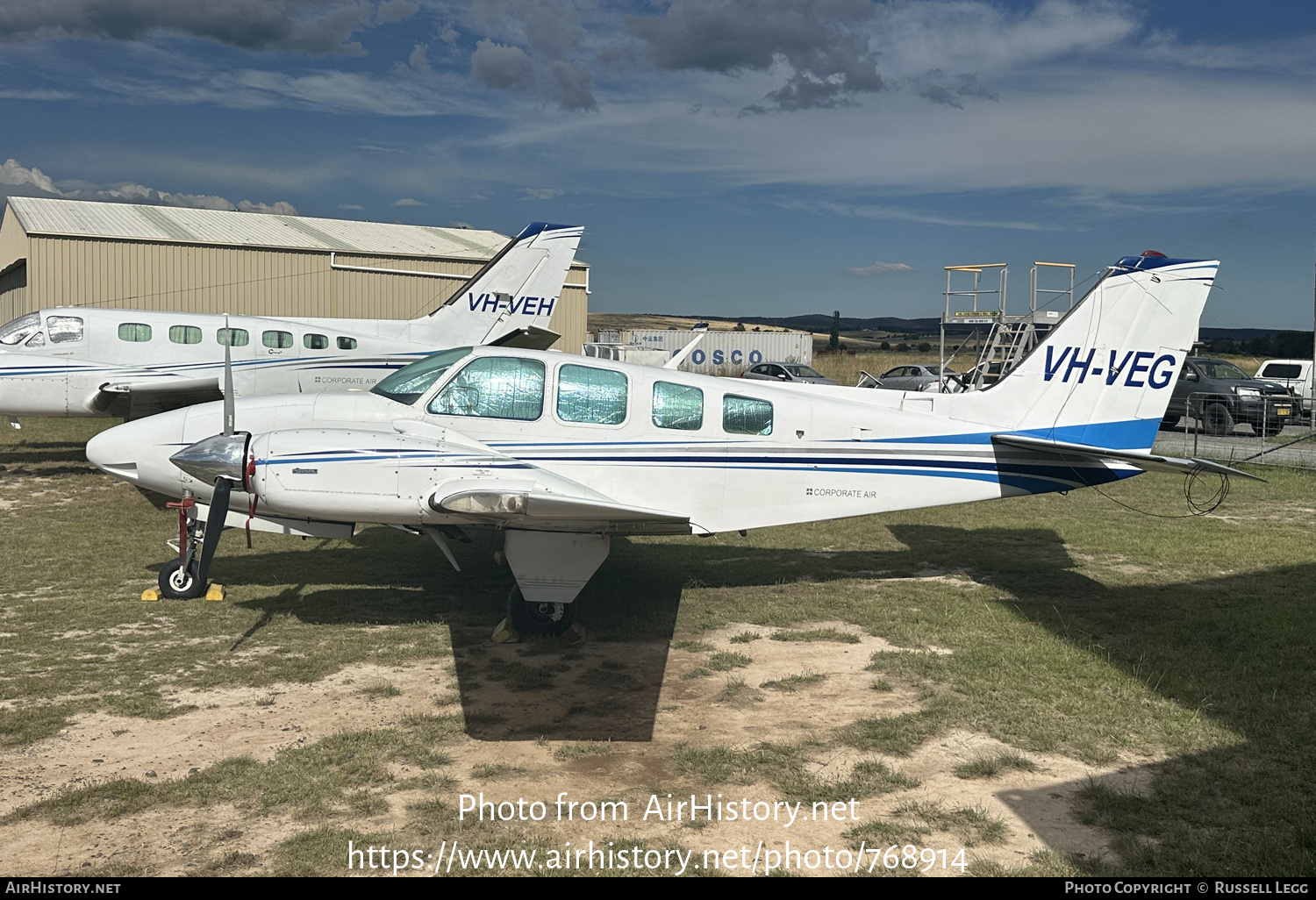 Aircraft Photo of VH-VEG | Beech 58 Baron | Corporate Air | AirHistory.net #768914