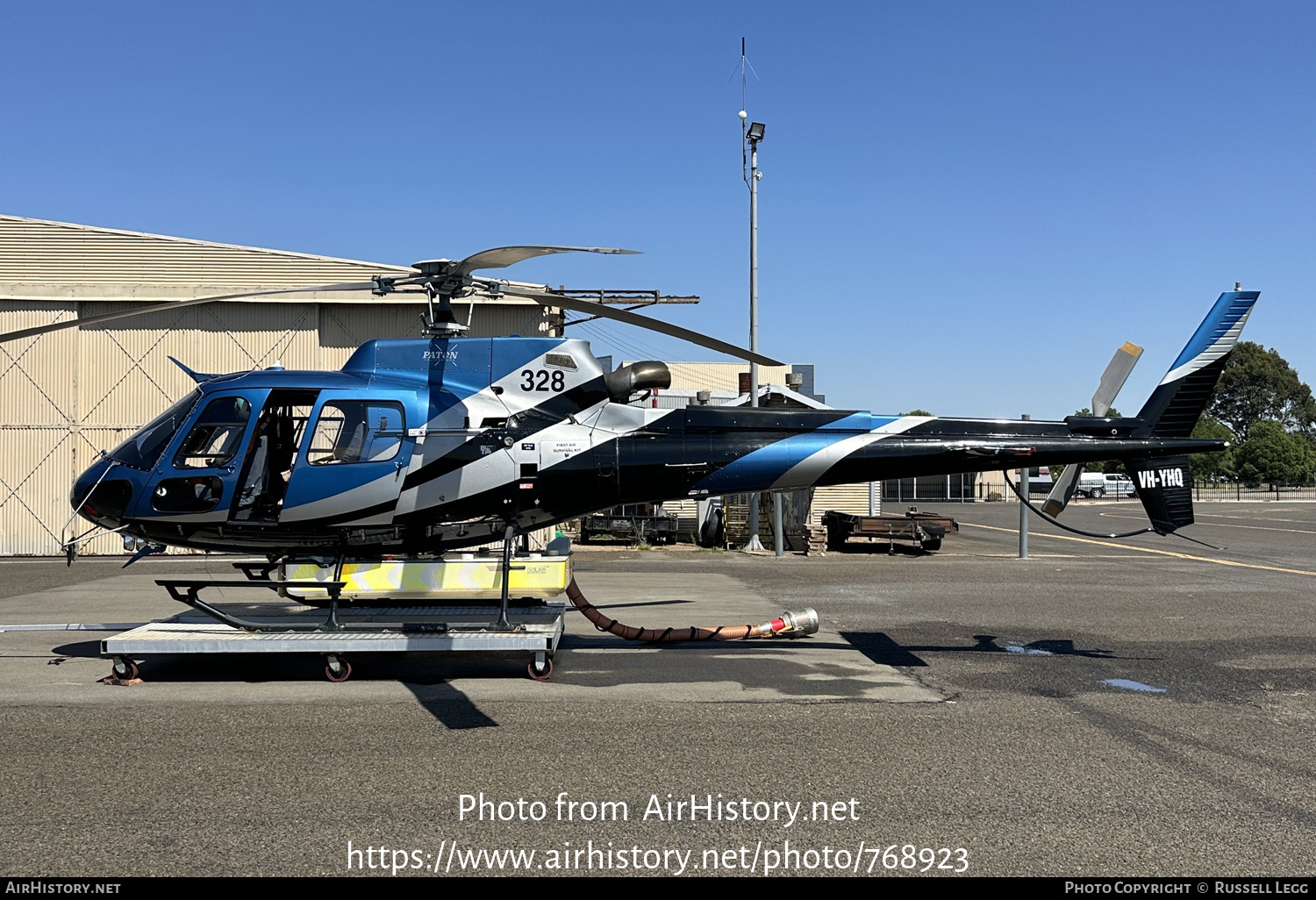 Aircraft Photo of VH-YHQ | American Eurocopter AS350B3 | Paton Air Helicopters | AirHistory.net #768923