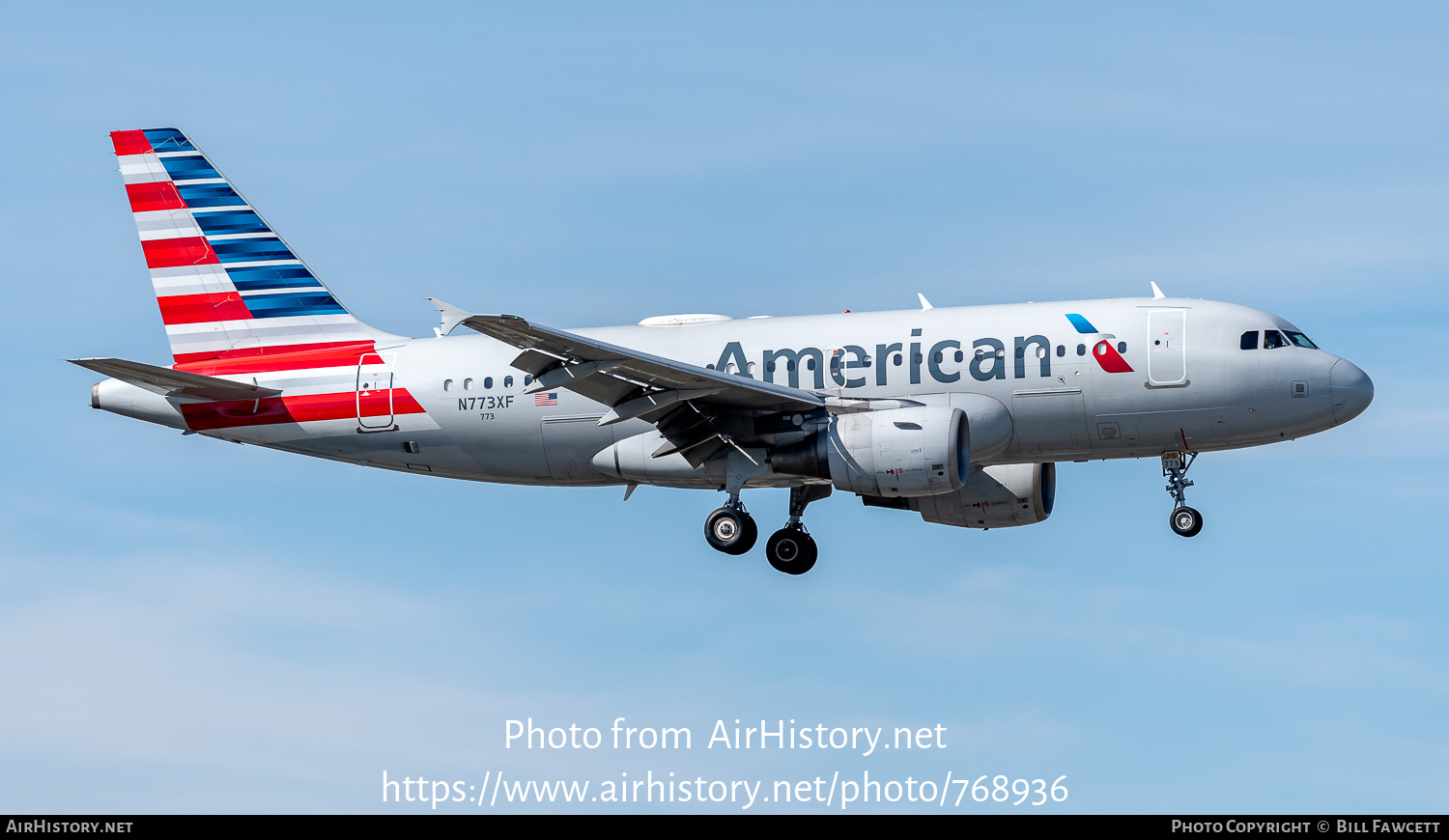 Aircraft Photo of N773XF | Airbus A319-112 | American Airlines | AirHistory.net #768936