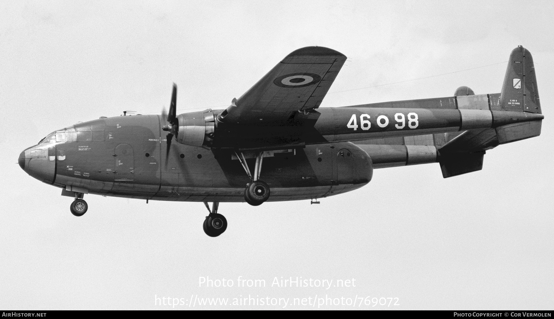 Aircraft Photo of MM 52-6000 | Fairchild C-119G Flying Boxcar | Italy - Air Force | AirHistory.net #769072