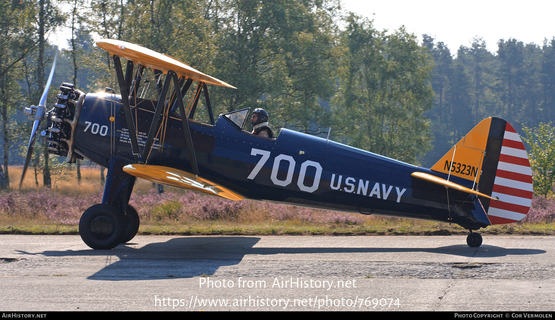 Aircraft Photo of N5323N | Boeing N2S-5 Kaydet (A75N1) | USA - Navy | AirHistory.net #769074