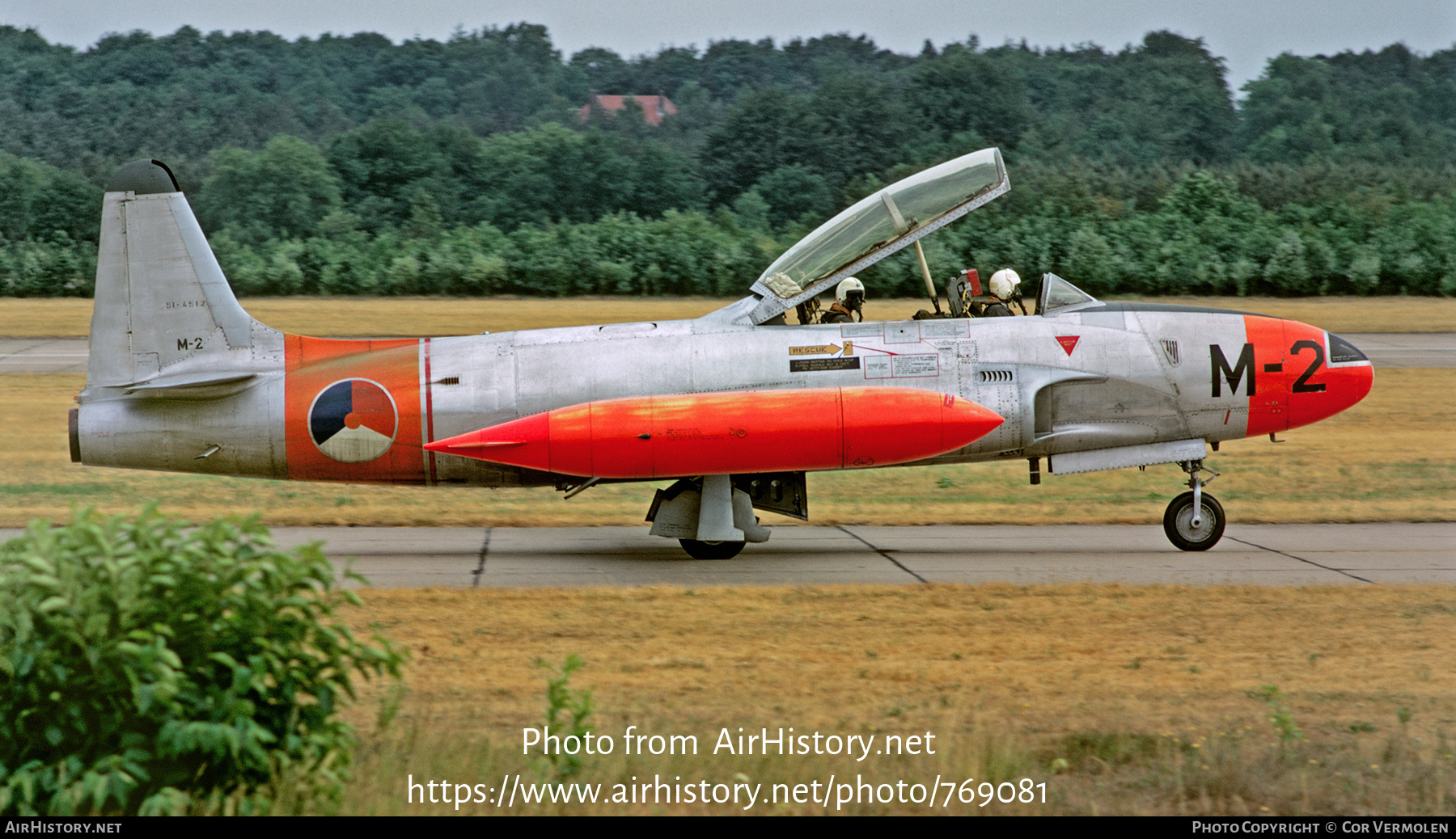 Aircraft Photo of M-2 / 51-4512 | Lockheed T-33A | Netherlands - Air Force | AirHistory.net #769081