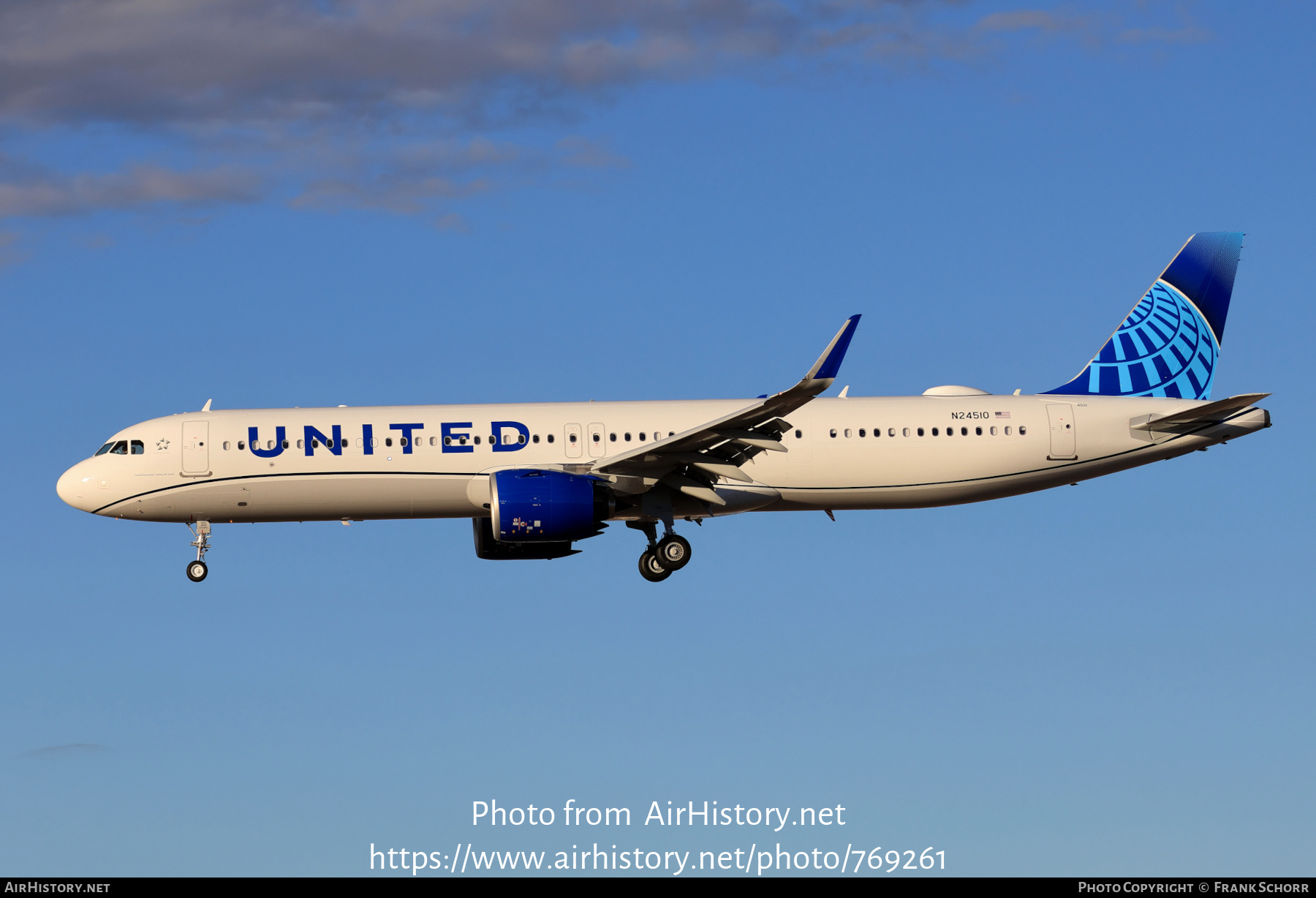 Aircraft Photo of N24510 | Airbus A321-271NX | United Airlines | AirHistory.net #769261