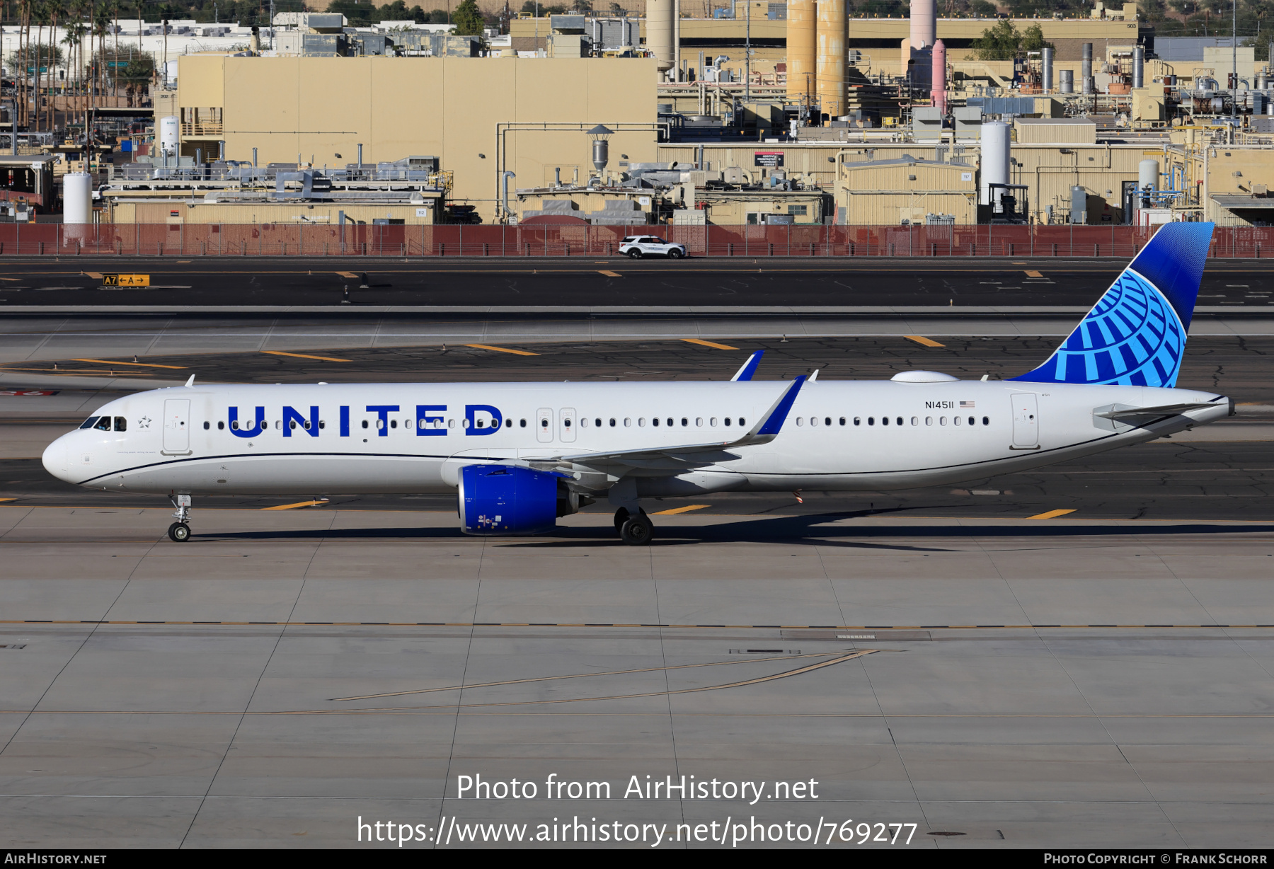 Aircraft Photo of N14511 | Airbus A321-271NX | United Airlines | AirHistory.net #769277