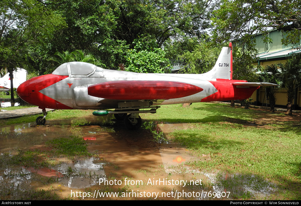 Aircraft Photo of CJ-704 | Hunting Percival P.84 Jet Provost T51 | Sri Lanka - Air Force | AirHistory.net #769307