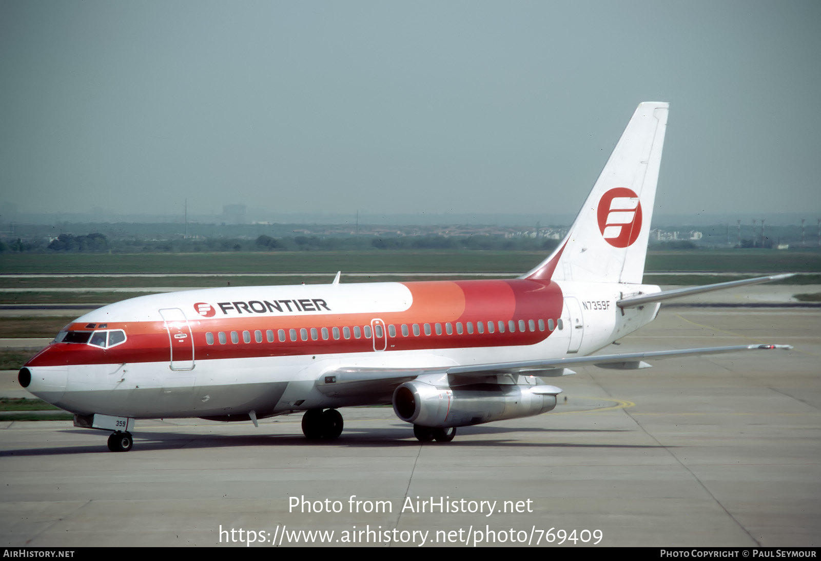 Aircraft Photo of N7359F | Boeing 737-291/Adv | Frontier Airlines | AirHistory.net #769409