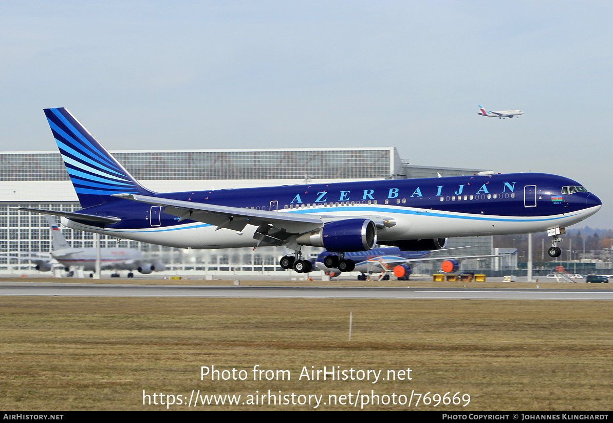 Aircraft Photo of 4K-AI01 | Boeing 767-32L/ER | Azerbaijan Government | AirHistory.net #769669