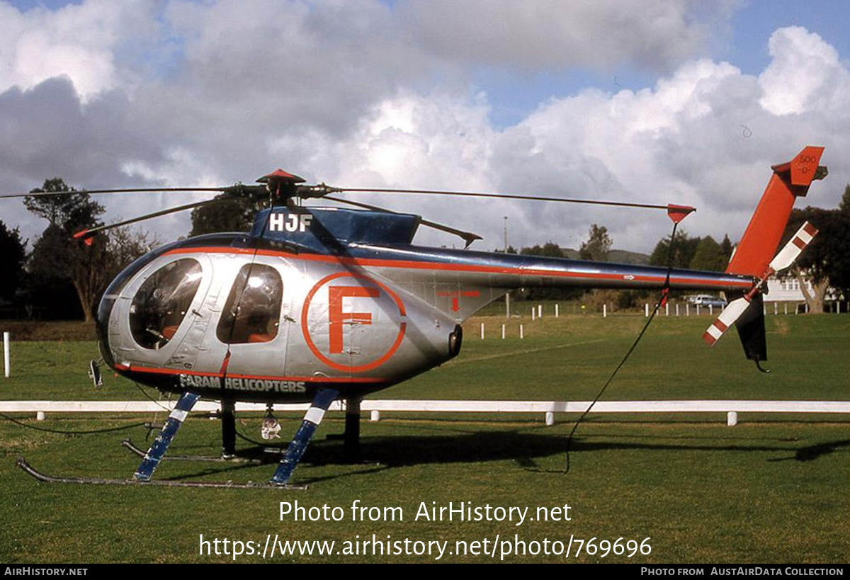 Aircraft Photo of ZK-HJF | Hughes 500D (369D) | Faram Helicopters | AirHistory.net #769696