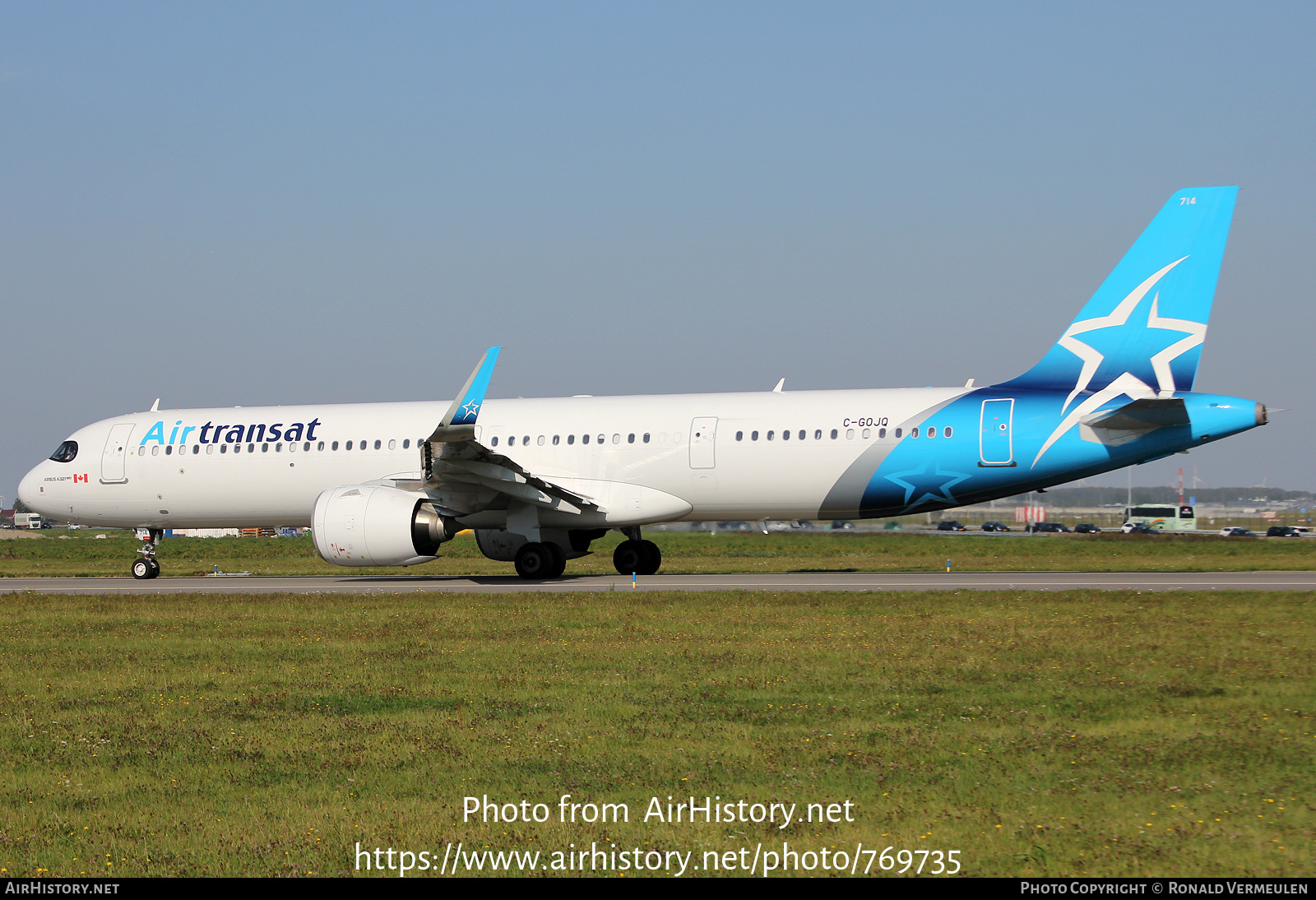 Aircraft Photo of C-GOJQ | Airbus A321-271NX | Air Transat | AirHistory.net #769735