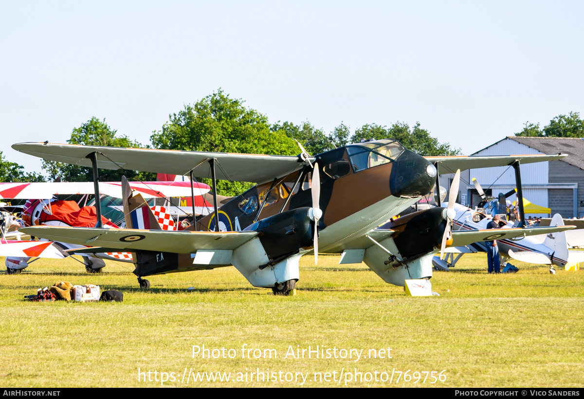 Aircraft Photo of F-AZCA | De Havilland D.H. 89A Dragon Rapide | UK - Air Force | AirHistory.net #769756