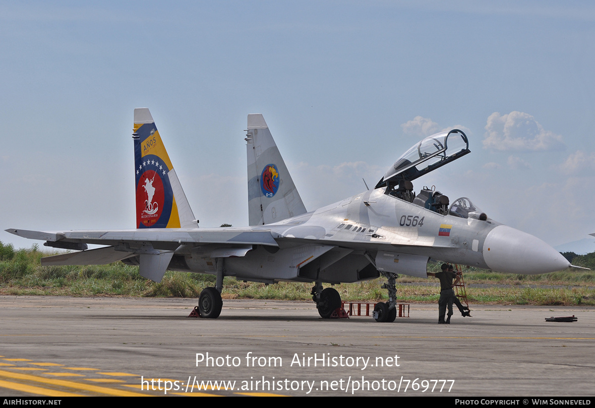 Aircraft Photo of 0564 | Sukhoi Su-30MK2 | Venezuela - Air Force | AirHistory.net #769777