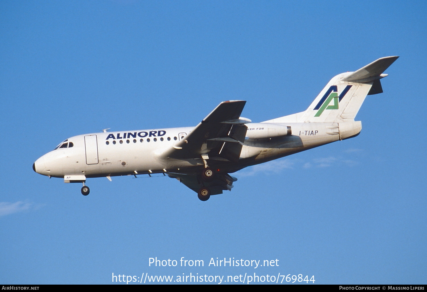 Aircraft Photo of I-TIAP | Fokker F28-1000 Fellowship | Alinord | AirHistory.net #769844