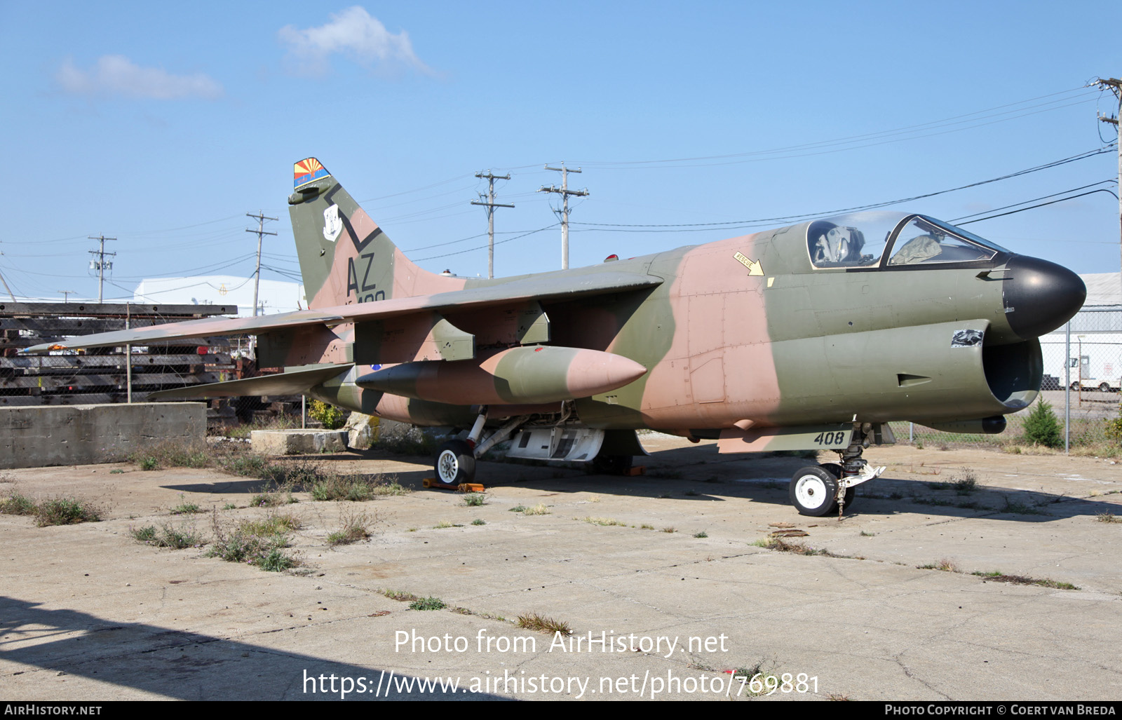 Aircraft Photo of 75-0408 / AF75-408 | Vought A-7D Corsair II | USA - Air Force | AirHistory.net #769881