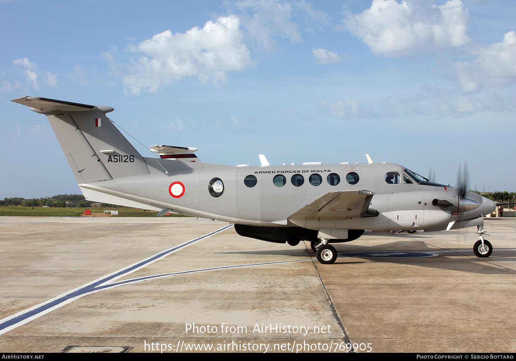 Aircraft Photo of AS1126 | Hawker Beechcraft B200 King Air | Malta - Air Force | AirHistory.net #769905