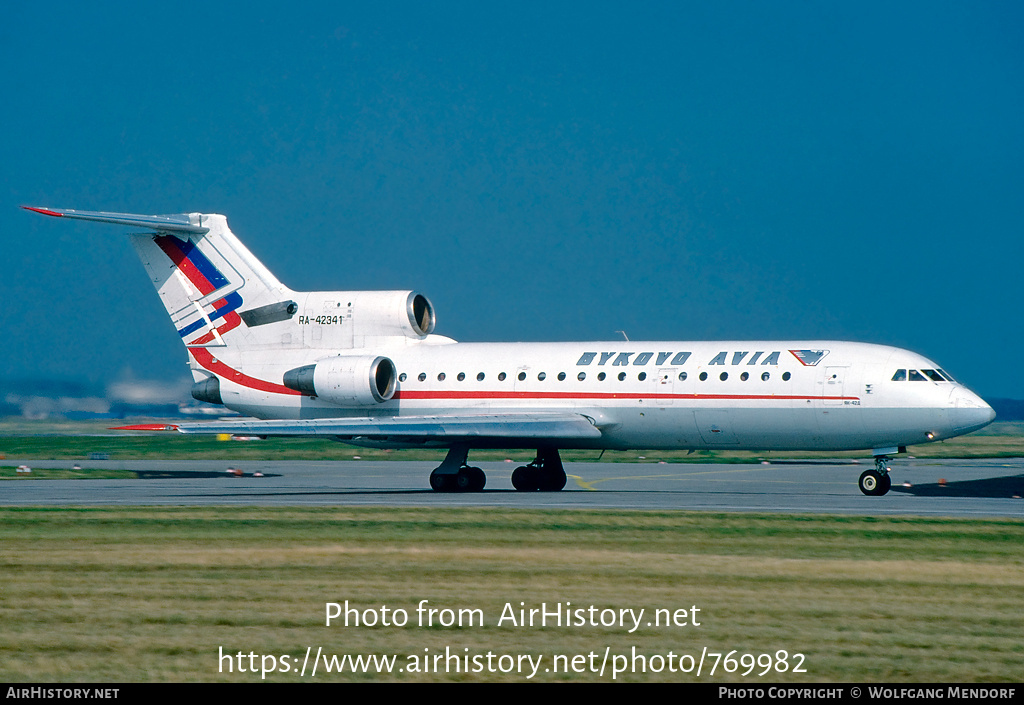 Aircraft Photo of RA-42341 | Yakovlev Yak-42D | Bykovo Avia | AirHistory.net #769982