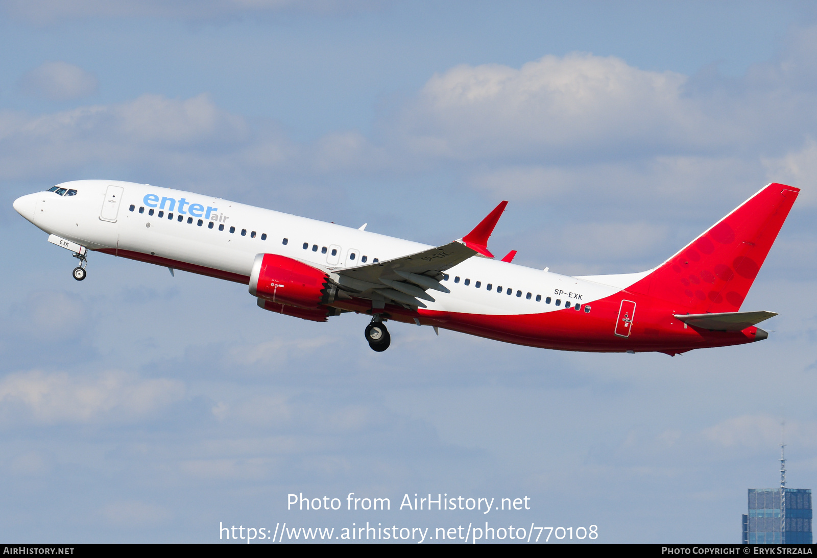 Aircraft Photo of SP-EXK | Boeing 737-8 Max 8 | Enter Air | AirHistory.net #770108