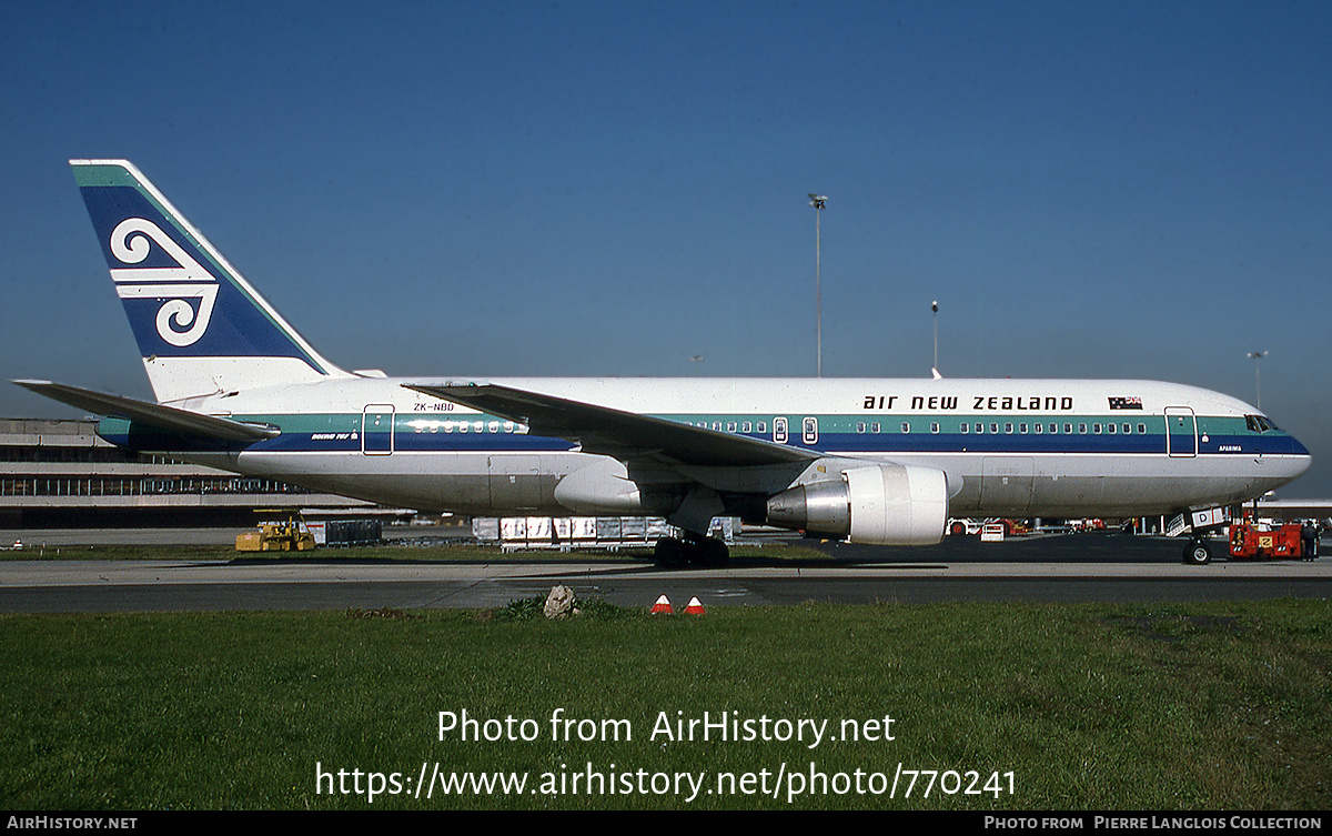 Aircraft Photo of ZK-NBD | Boeing 767-205(ER) | Air New Zealand | AirHistory.net #770241