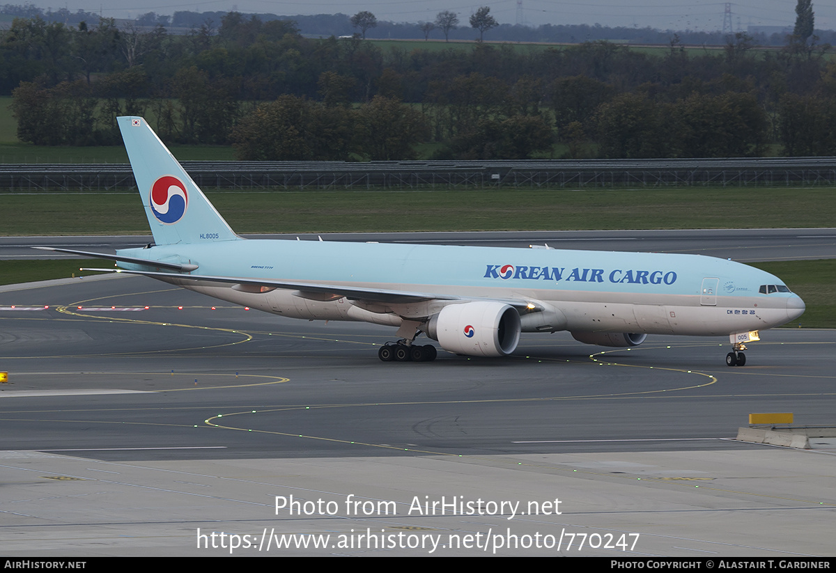 Aircraft Photo of HL8005 | Boeing 777-FB5 | Korean Air Cargo | AirHistory.net #770247