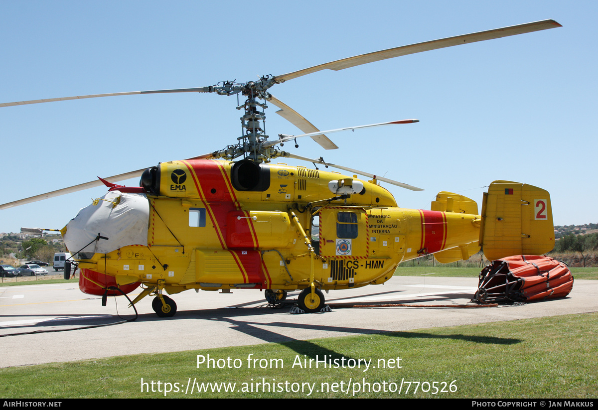 Aircraft Photo of CS-HMN | Kamov Ka-32A11BC | EMA - Empresa de Meios Aéreos | AirHistory.net #770526