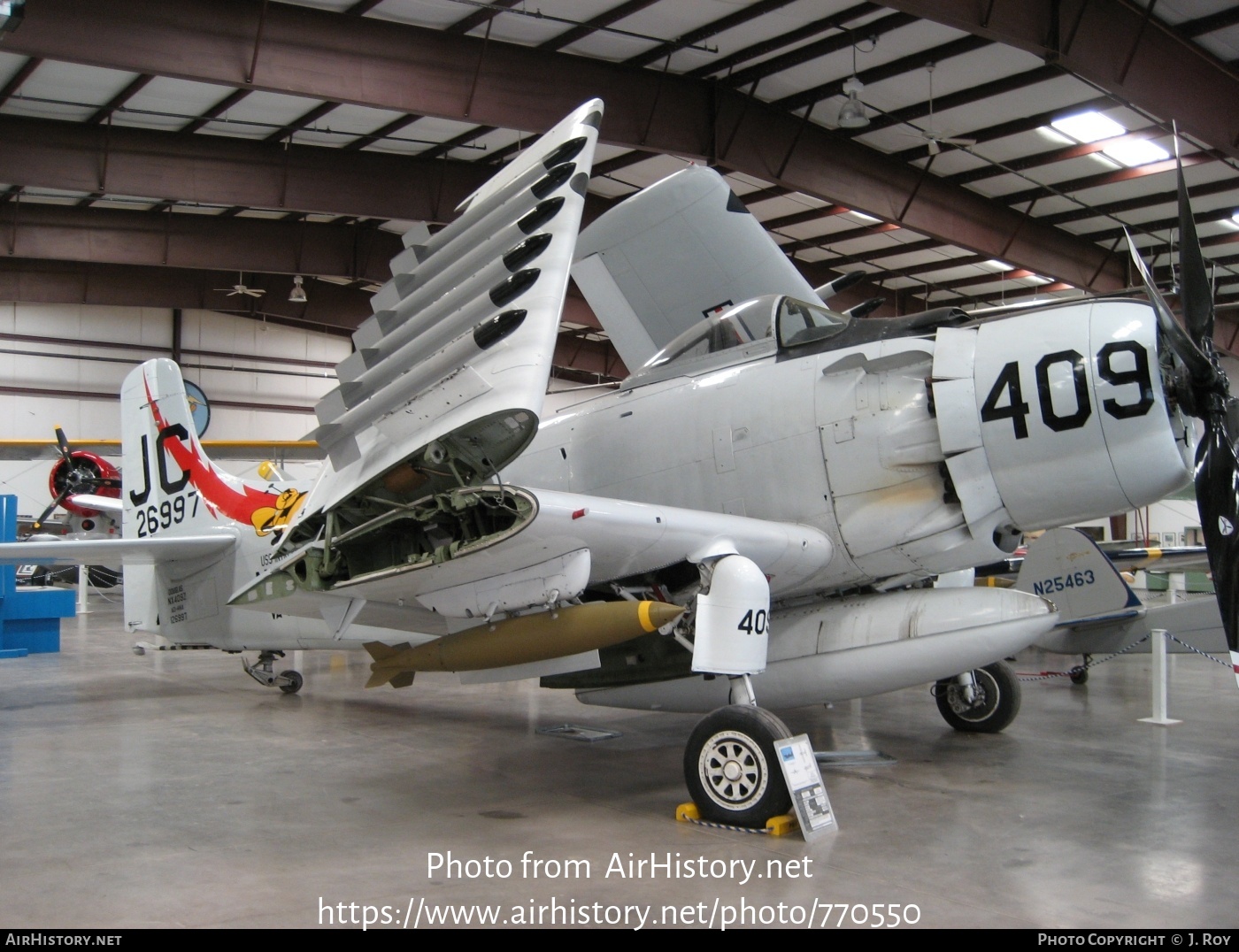 Aircraft Photo of N409Z / NX409Z / 126997 | Douglas A-1D Skyraider (AD-4NA) | USA - Navy | AirHistory.net #770550