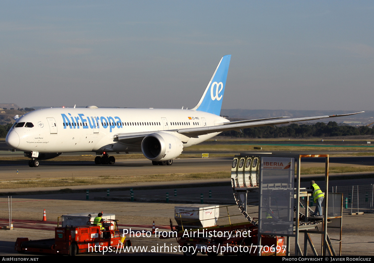 Aircraft Photo of EC-MNS | Boeing 787-8 Dreamliner | Air Europa | AirHistory.net #770697