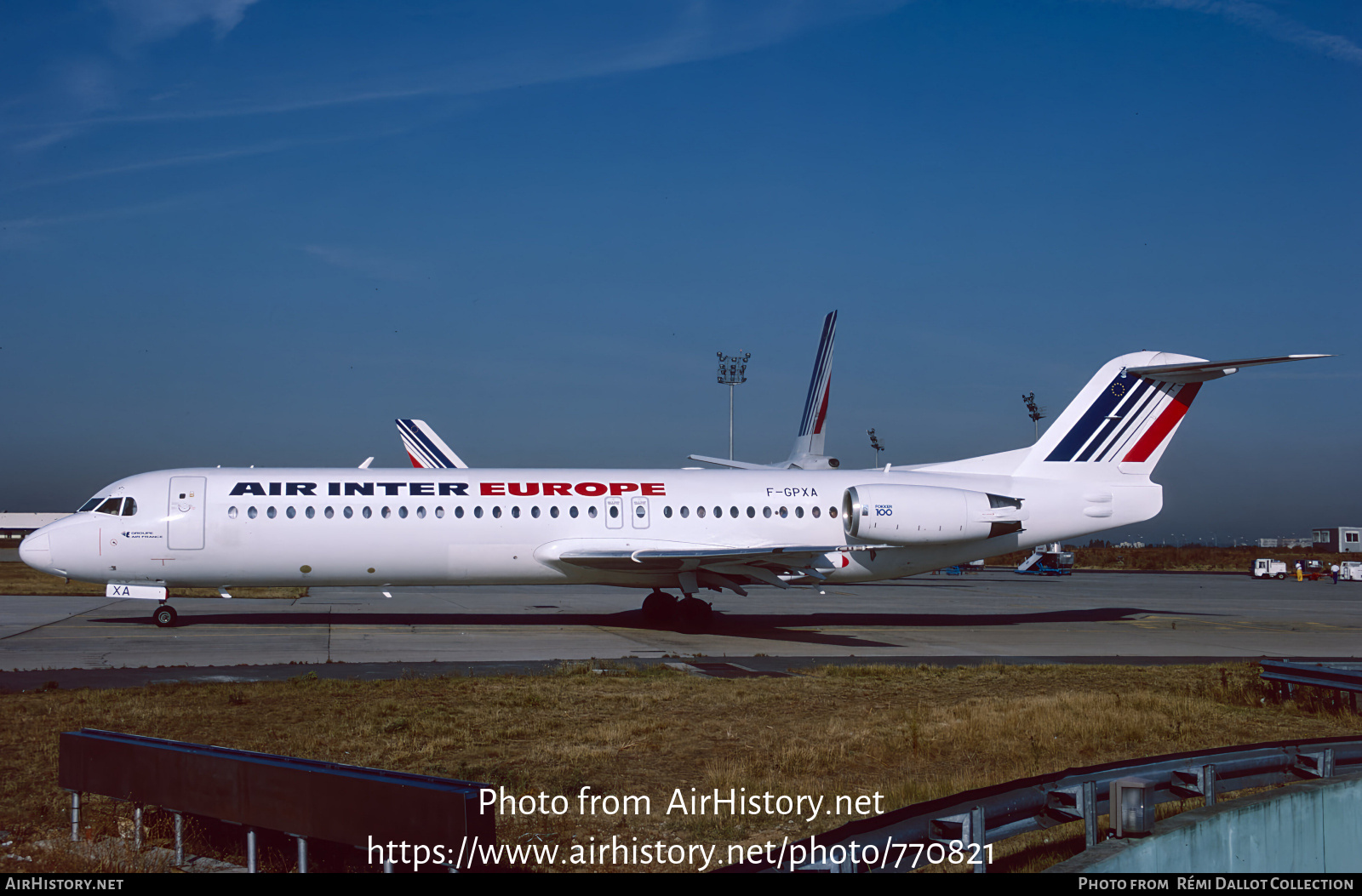 Aircraft Photo of F-GPXA | Fokker 100 (F28-0100) | Air Inter Europe | AirHistory.net #770821