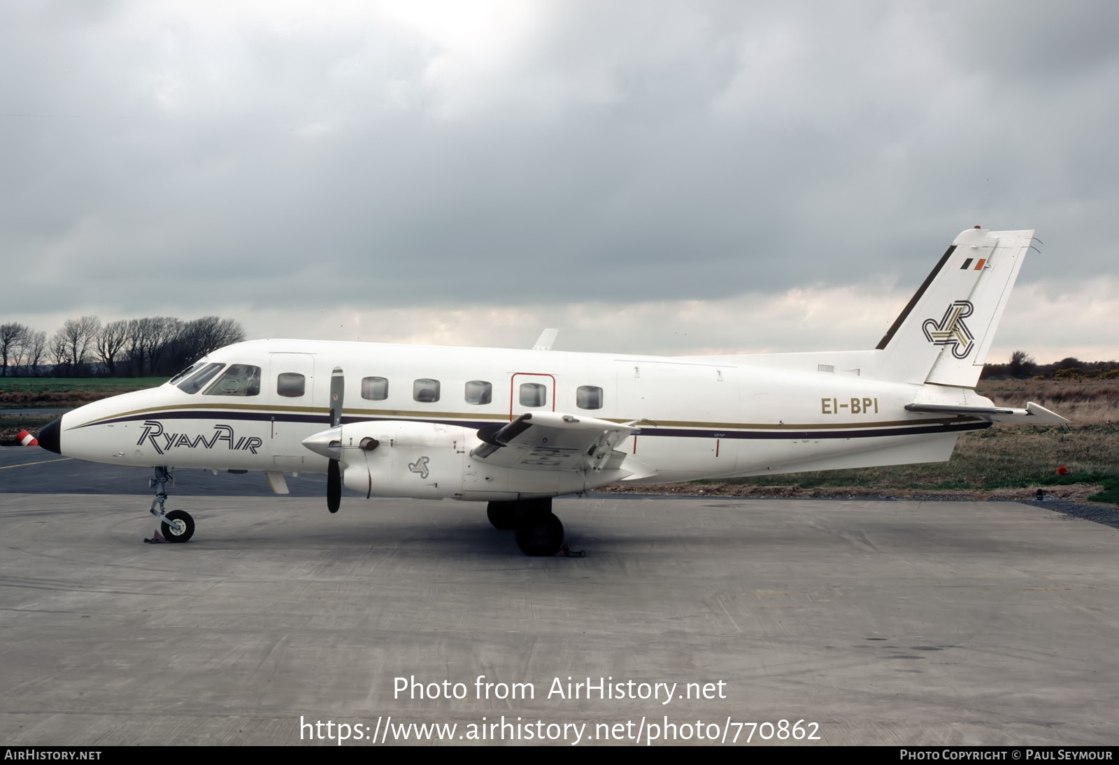 Aircraft Photo of EI-BPI | Embraer EMB-110P1 Bandeirante | Ryanair | AirHistory.net #770862