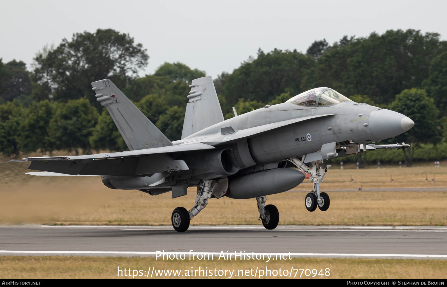 Aircraft Photo of HN-437 | McDonnell Douglas F/A-18C Hornet | Finland - Air Force | AirHistory.net #770948