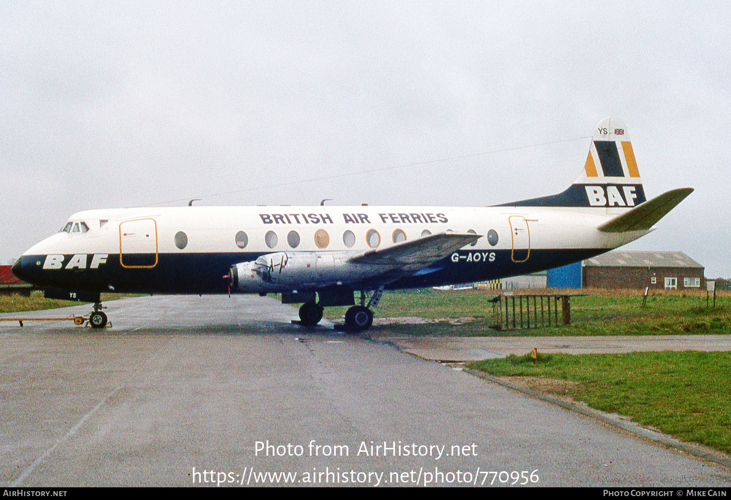 Aircraft Photo of G-AOYS | Vickers 806 Viscount | British Air Ferries - BAF | AirHistory.net #770956