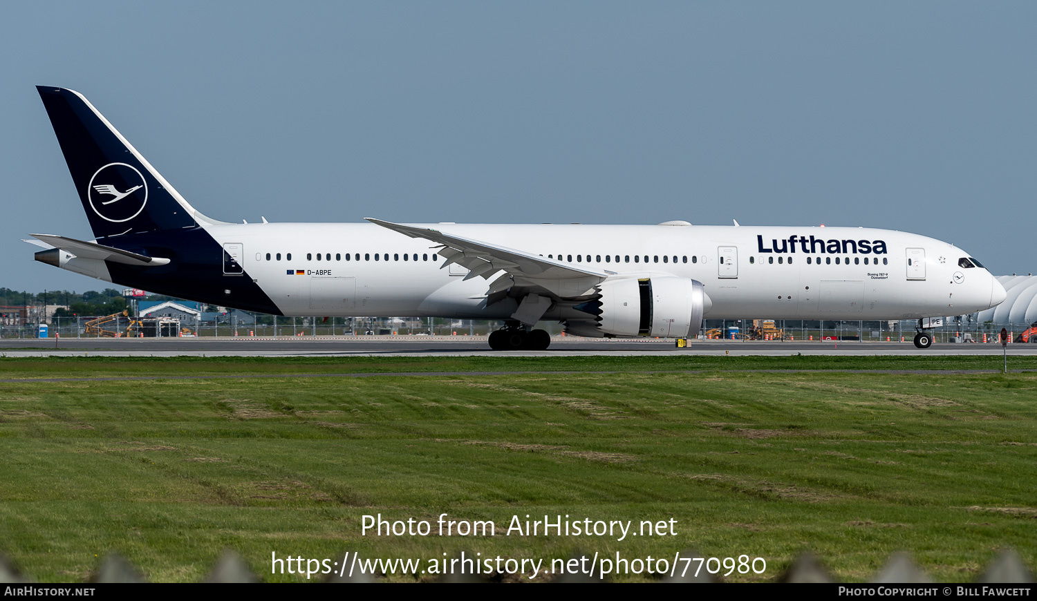 Aircraft Photo of D-ABPE | Boeing 787-9 Dreamliner | Lufthansa | AirHistory.net #770980