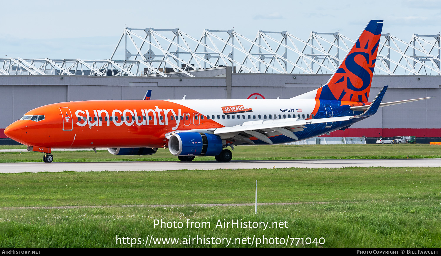 Aircraft Photo of N848SY | Boeing 737-8JP | Sun Country Airlines | AirHistory.net #771040