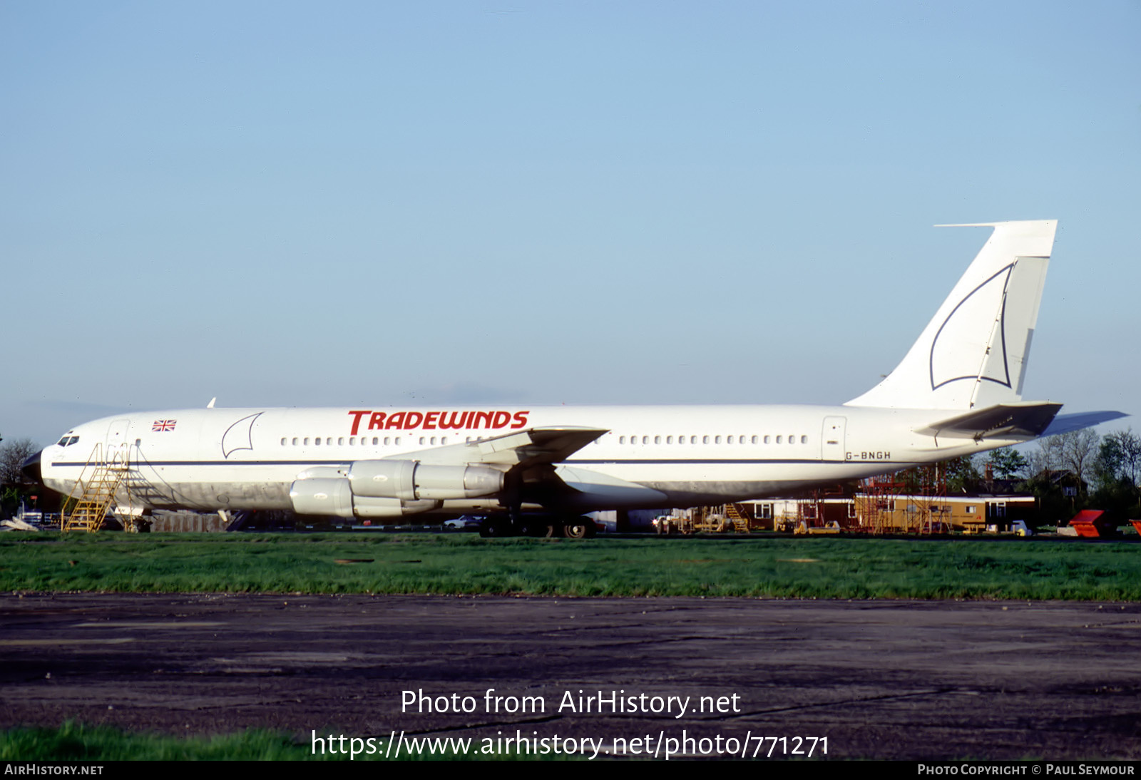 Aircraft Photo of G-BNGH | Boeing 707-321C | Tradewinds Airways | AirHistory.net #771271