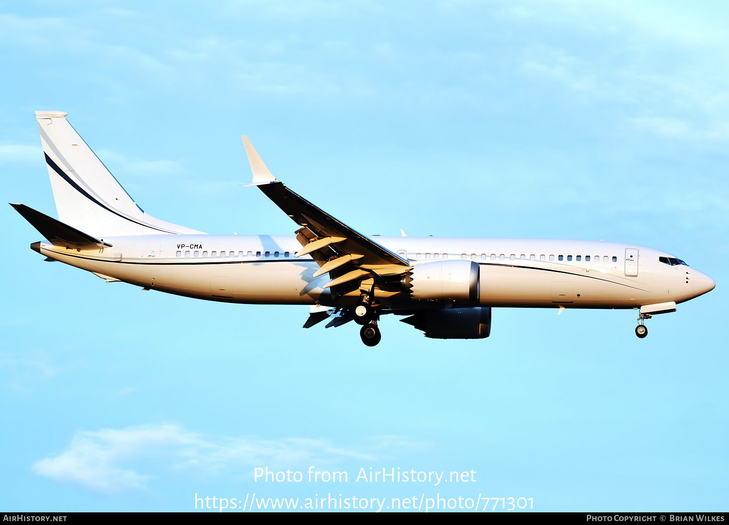 Aircraft Photo of VP-CMA | Boeing 737-8 BBJ Max 8 | AirHistory.net #771301