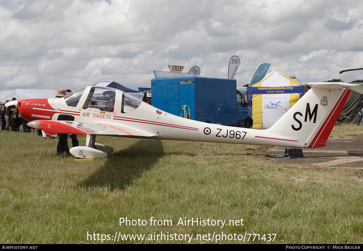 Aircraft Photo of ZJ967 | Grob G-109B Vigilant T1 | UK - Air Force | AirHistory.net #771437