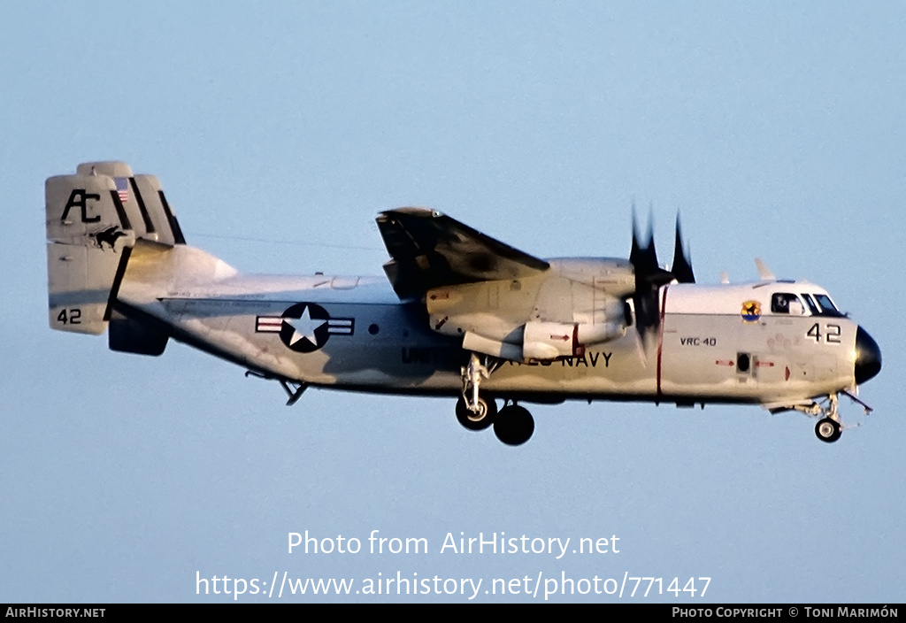 Aircraft Photo of 162142 | Grumman C-2A Greyhound | USA - Navy | AirHistory.net #771447