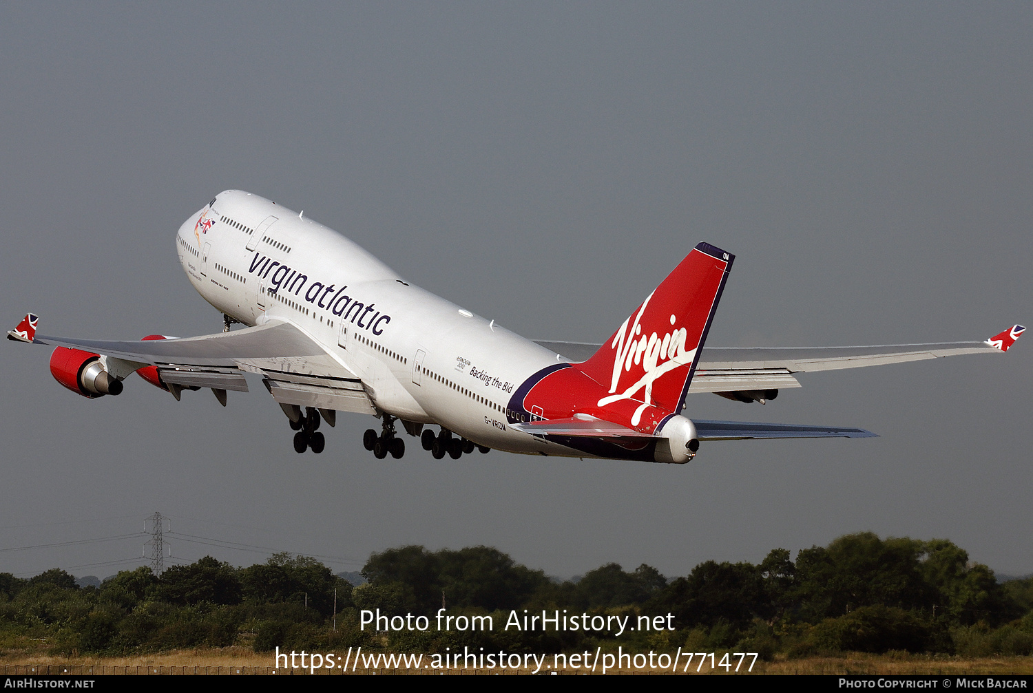 Aircraft Photo of G-VROM | Boeing 747-443 | Virgin Atlantic Airways | AirHistory.net #771477