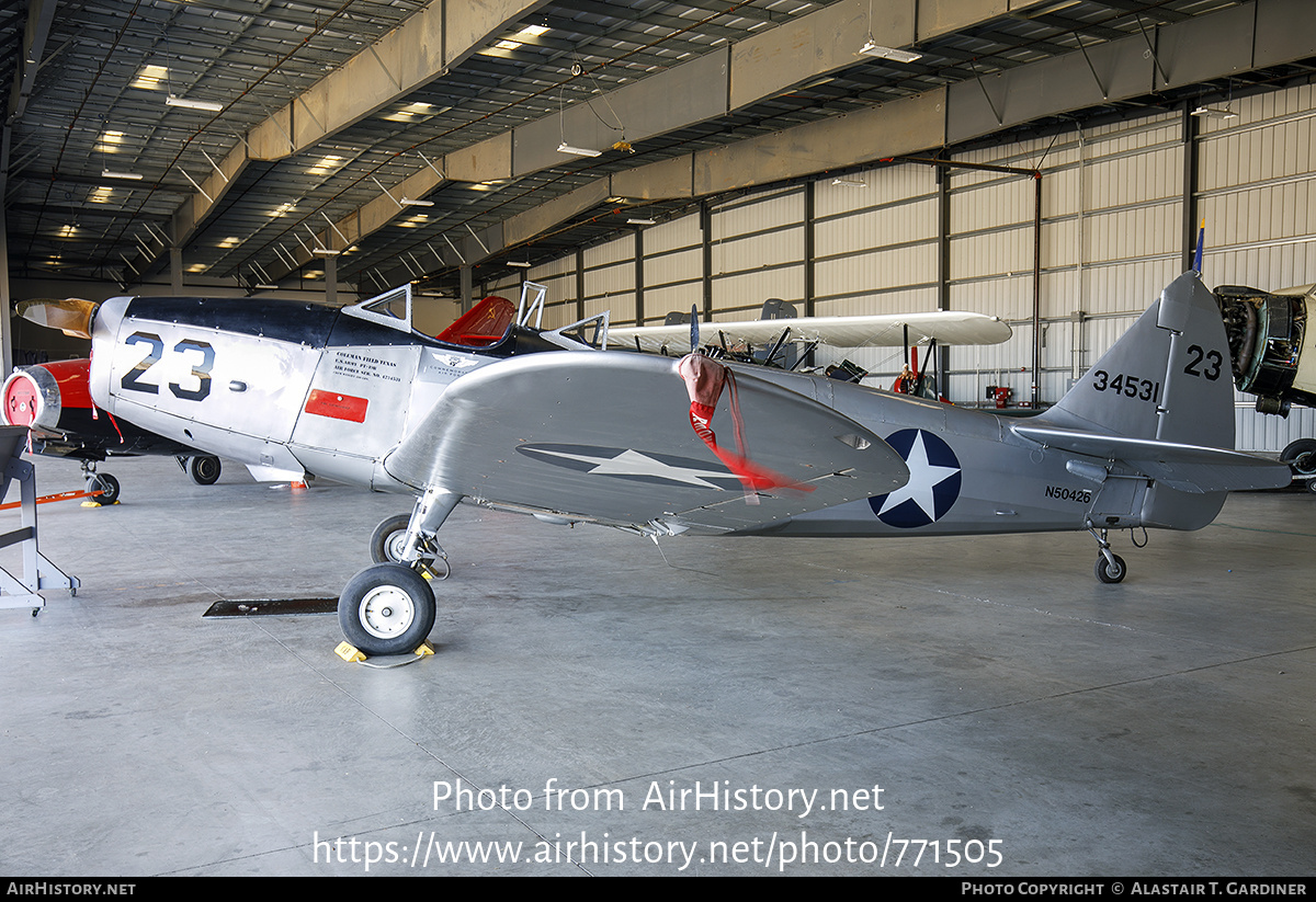 Aircraft Photo of N50426 / 34531 | Fairchild PT-19A Cornell (M-62A) | Commemorative Air Force | USA - Air Force | AirHistory.net #771505