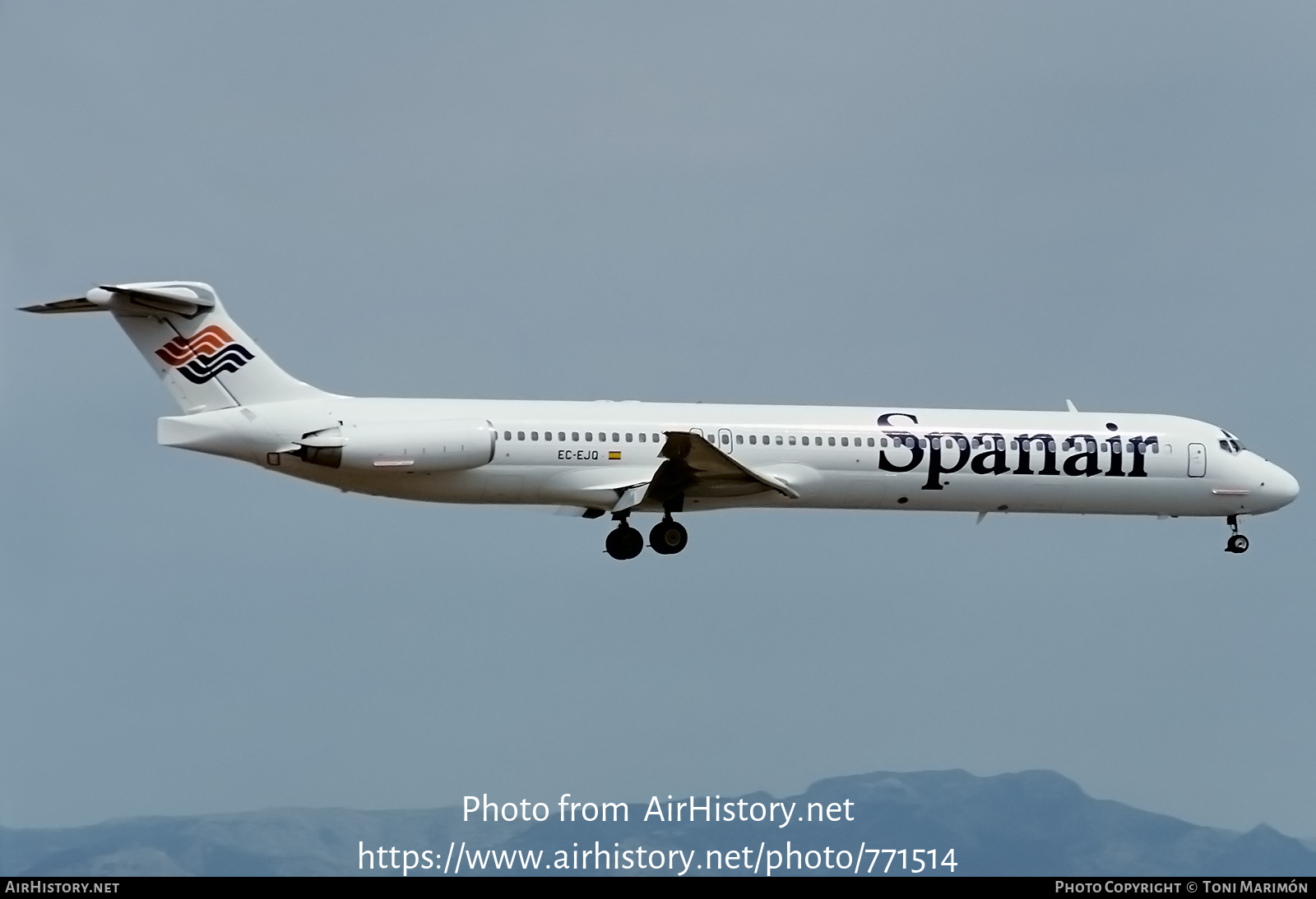 Aircraft Photo of EC-EJQ | McDonnell Douglas MD-83 (DC-9-83) | Spanair | AirHistory.net #771514