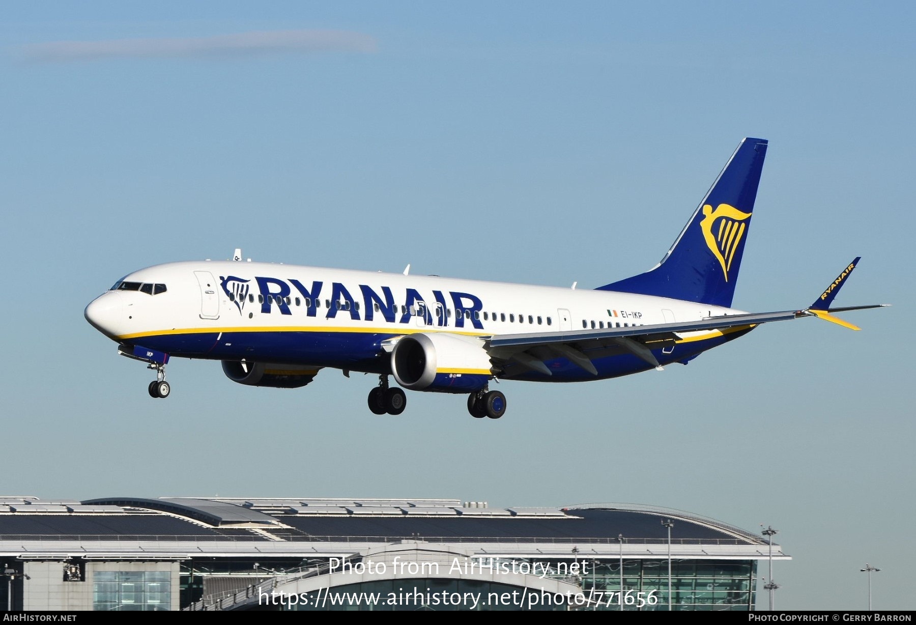 Aircraft Photo of EI-IKP | Boeing 737-8200 Max 200 | Ryanair | AirHistory.net #771656